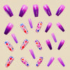 12 Sizes-24 Pcs Press On Nails Y527