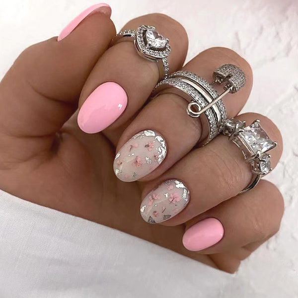12 Sizes-24 Pcs Press On Nails W828