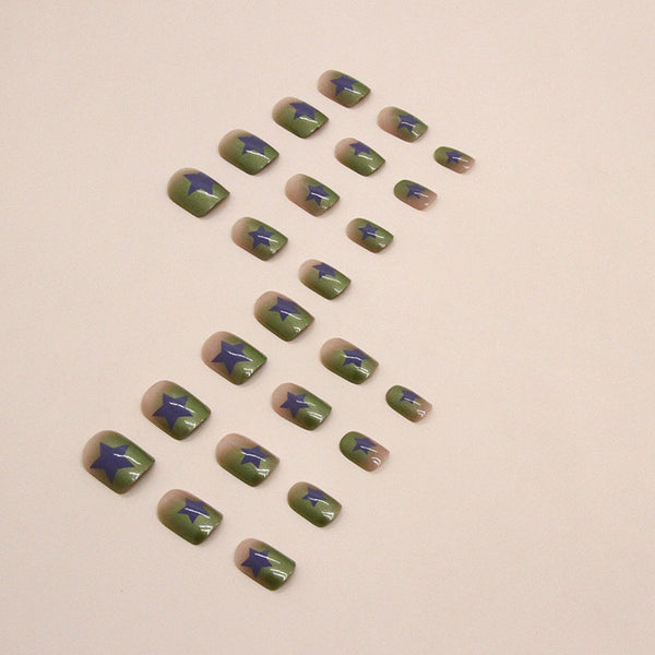 12 Sizes-24 Pcs Press On Nails W1240