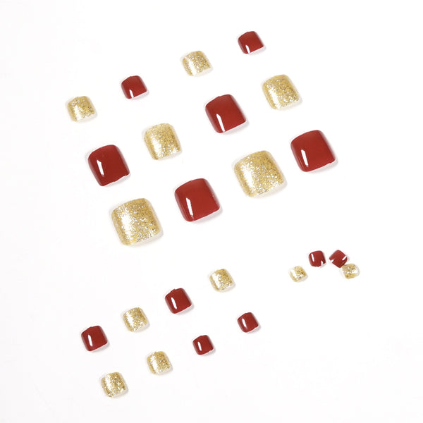12 Sizes-24 Pcs Press On Nails JP1185