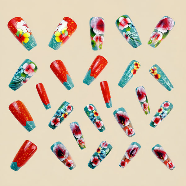 12 Sizes-24 Pcs Press On Nails Y657