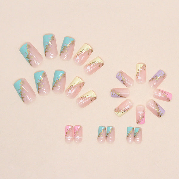 12 Sizes-24 Pcs Press On Nails W766