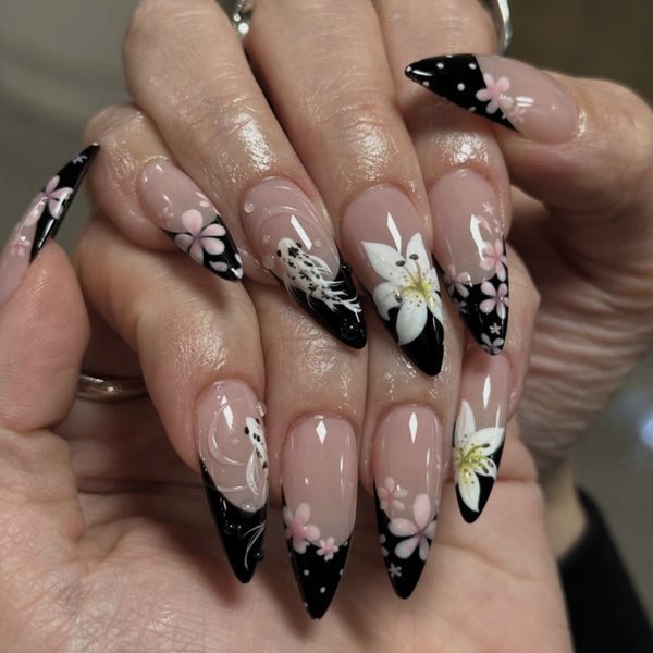 12 Sizes-24 Pcs Press On Nails JP4342