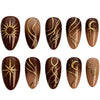 12 Sizes-24 Pcs Press On Nails y2037-30