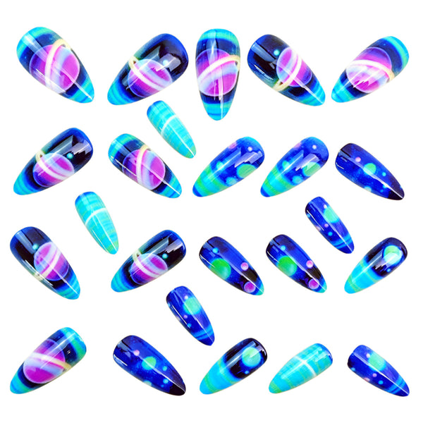 12 Sizes-24 Pcs Press On Nails Y1846