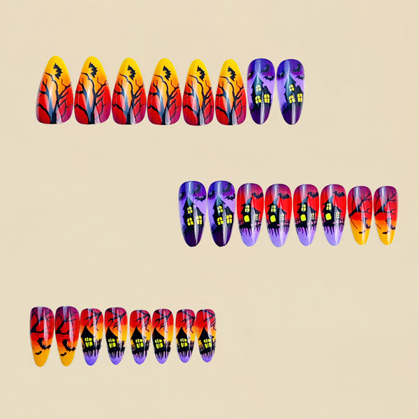 12 Sizes-24 Pcs Press On Nails Y843