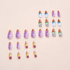 12 Sizes-24 Pcs Press On Nails W1930