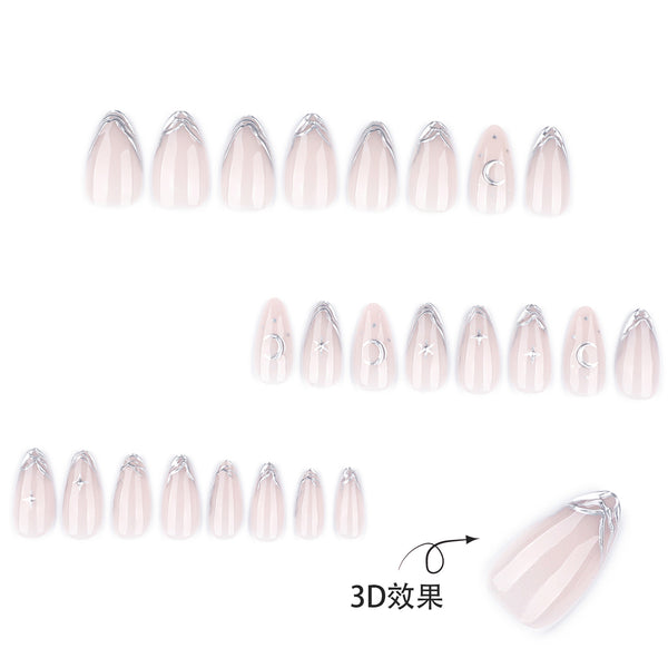 12 Sizes-24 Pcs Press On Nails JP4277