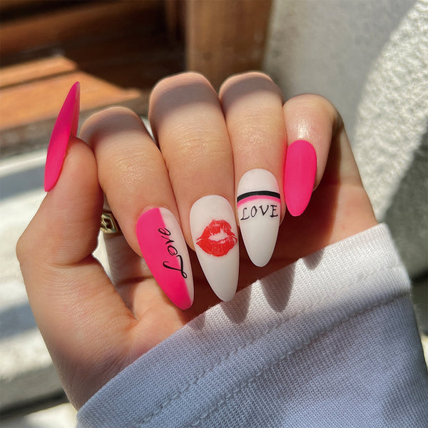 12 Sizes-24 Pcs Press On Nails JP1923