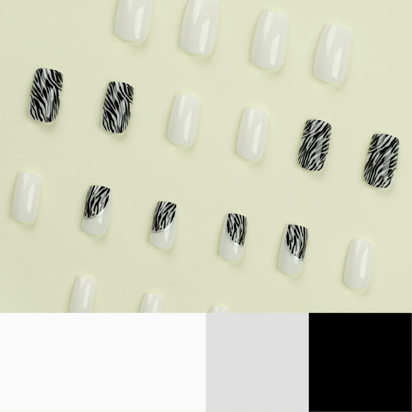 12 Sizes-24 Pcs Press On Nails JP2813