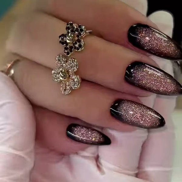 12 Sizes-24 Pcs Press On Nails W1790