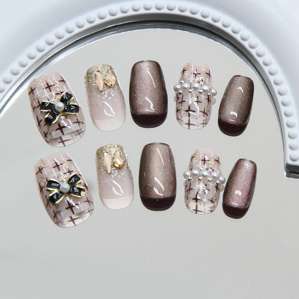 12 Sizes-24 Pcs Press On Nails MY130