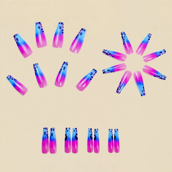12 Sizes-24 Pcs Press On Nails Y708