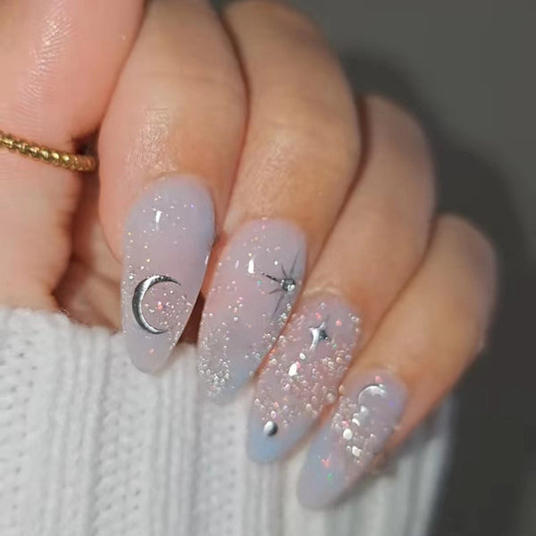 12 Sizes-24 Pcs Press On Nails W1578