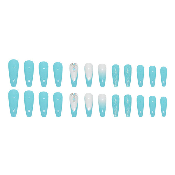 12 Sizes-24 Pcs Press On Nails Z689