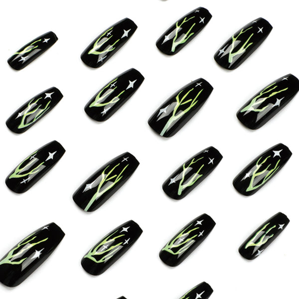 12 Sizes-24 Pcs Press On Nails JP1187