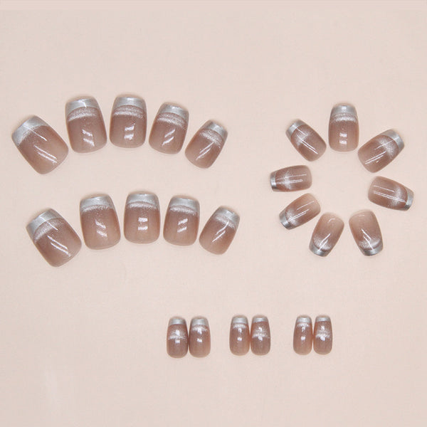 12 Sizes-24 Pcs Press On Nails MY004