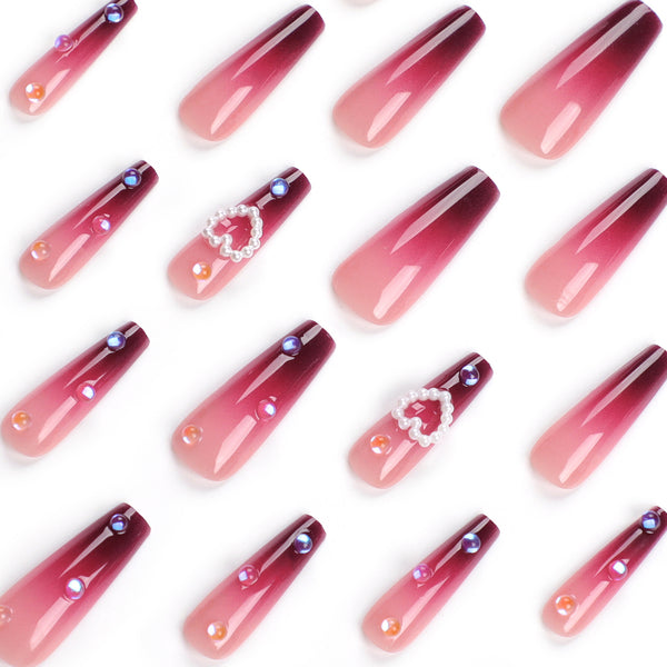 12 Sizes-24 Pcs Press On Nails JP2793