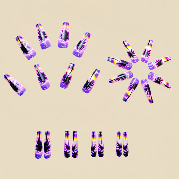 12 Sizes-24 Pcs Press On Nails Y556