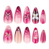 12 Sizes-24 Pcs Press On Nails JP3780