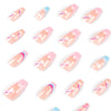 12 Sizes-24 Pcs Press On Nails JP2298