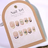 12 Sizes-24 Pcs Press On Nails JL0668