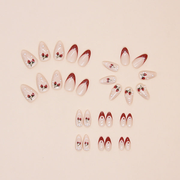 12 Sizes-24 Pcs Press On Nails Z859