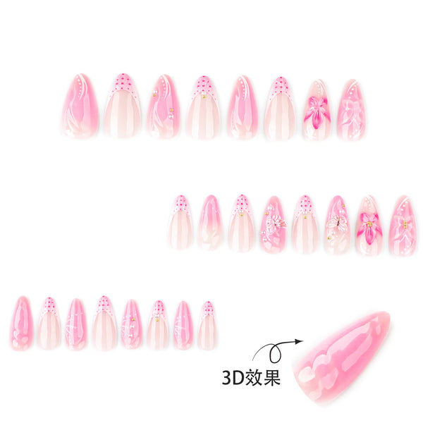 12 Sizes-24 Pcs Press On Nails JP3875