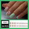 12 Sizes-24 Pcs Press On Nails Y041