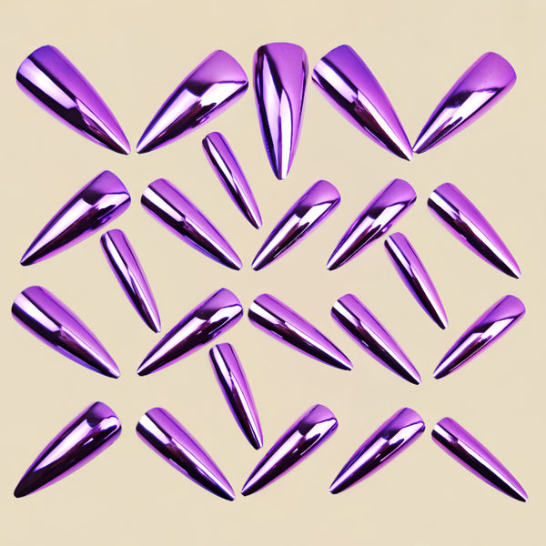 12 Sizes-24 Pcs Press On Nails Y1642