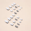 12 Sizes-24 Pcs Press On Nails W468