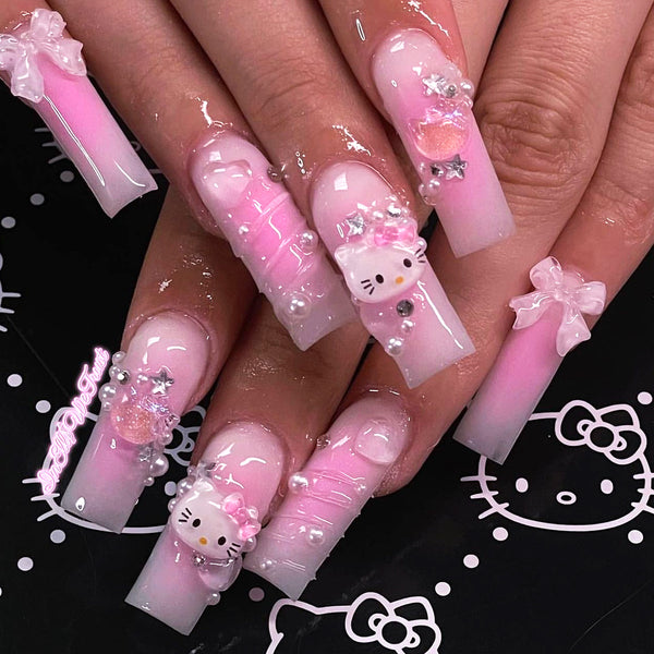 12 Sizes-24 Pcs Press On Nails JP2825