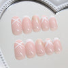 12 Sizes-24 Pcs Press On Nails R185