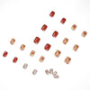 12 Sizes-24 Pcs Press On Nails JP1215
