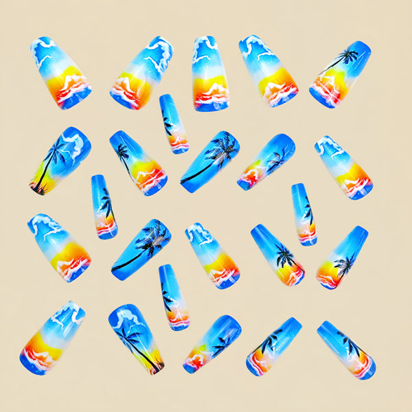 12 Sizes-24 Pcs Press On Nails Y936