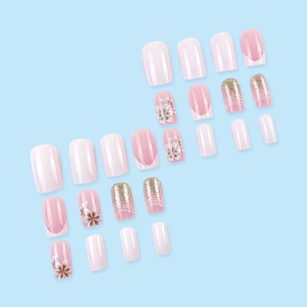 12 Sizes-24 Pcs Press On Nails DY2046-B7