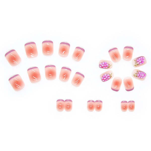12 Sizes-24 Pcs Press On Nails Z374