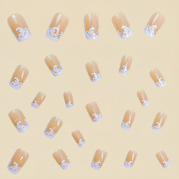 12 Sizes-24 Pcs Press On Nails Y404-2