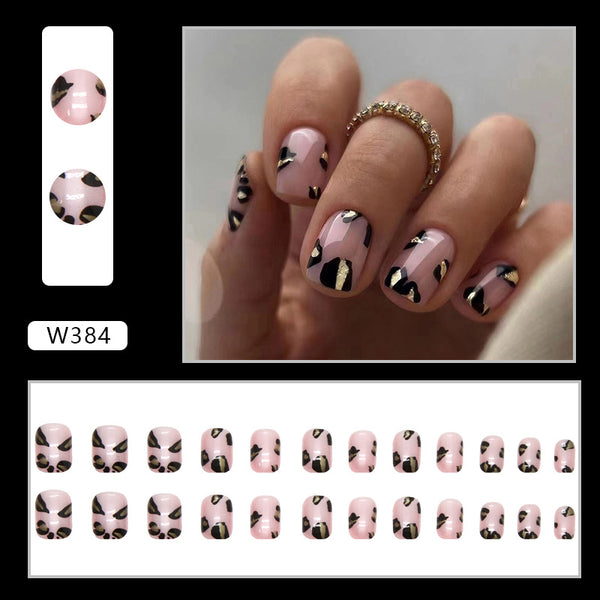 12 Sizes-24 Pcs Press On Nails W384