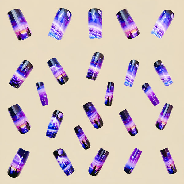 12 Sizes-24 Pcs Press On Nails Y447-2