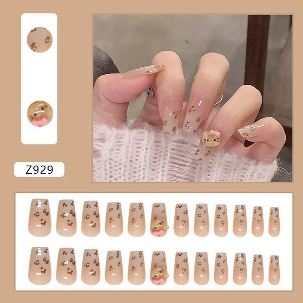 12 Sizes-24 Pcs Press On Nails Z929