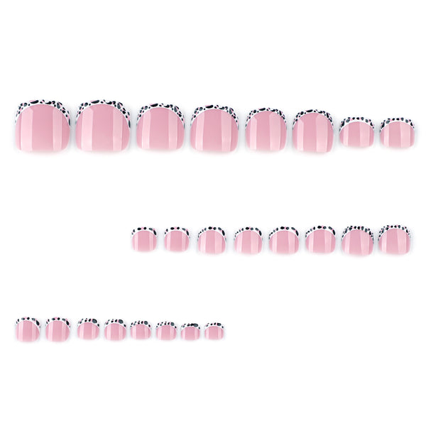 12 Sizes-24 Pcs Press On Nails JP3808