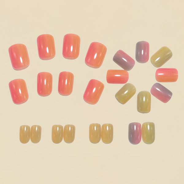12 Sizes-24 Pcs Press On Nails Y1738