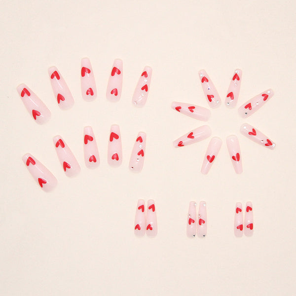 12 Sizes-24 Pcs Press On Nails Z589