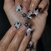 12 Sizes-24 Pcs Press On Nails JP3651