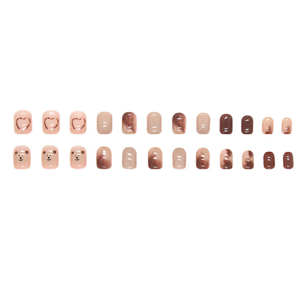 12 Sizes-24 Pcs Press On Nails R662