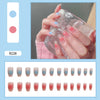 12 Sizes-24 Pcs Press On Nails R201