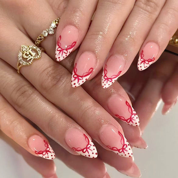 12 Sizes-24 Pcs Press On Nails C1392