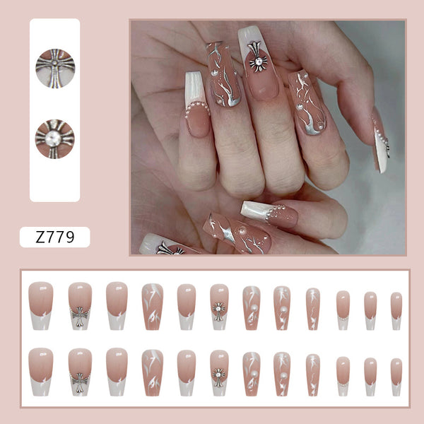 12 Sizes-24 Pcs Press On Nails Z779