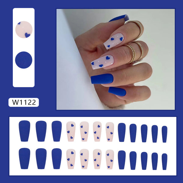 12 Sizes-24 Pcs Press On Nails W1122